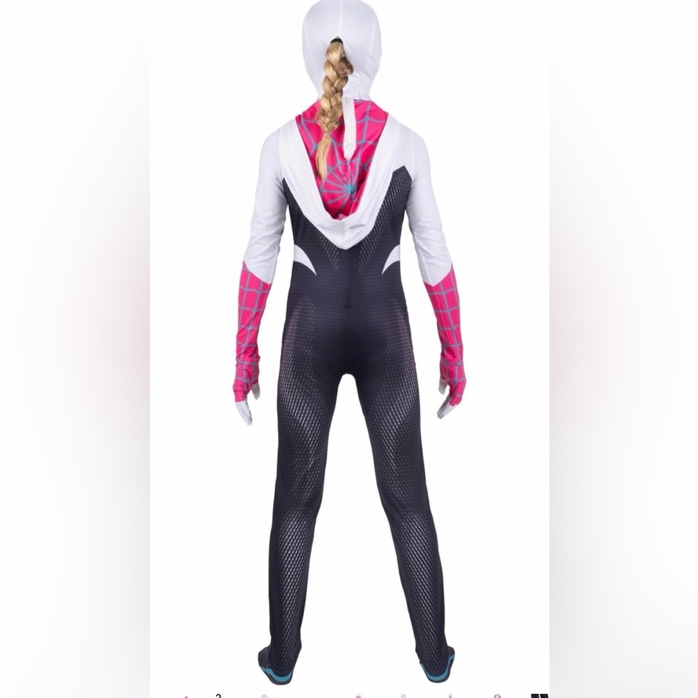 NEW 10/12 Spider-Gwen Official Halloween Costume Ghost-spider - Picture 7 of 11